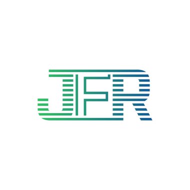 Modern JFR Logo Tasarımı. Harf JFR İş Kimliği Minimalist, Profesyonel ve Çok Yönlü Markalaştırma Simgesi
