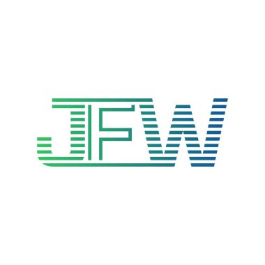 Modern JFW Logo Tasarımı. İş Kimliği için JFW Minimalist, Profesyonel ve Çok Yönlü Markalaştırma Simgesi