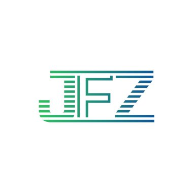 Modern JFZ Logo Tasarımı. İş Kimliği için JFZ Minimalist, Profesyonel ve Çok Yönlü Markalaştırma Simgesi