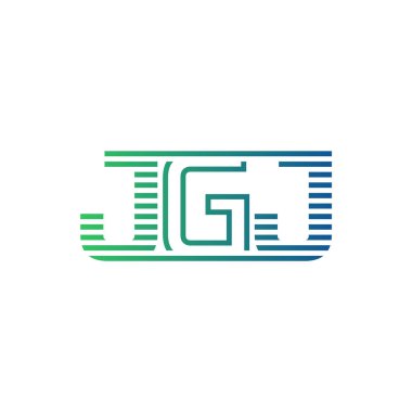Modern JGJ Logo Tasarımı. Harf JGJ Minimalist, Profesyonel ve İş Kimliği için Çok Yönlü Markalaştırma Simgesi