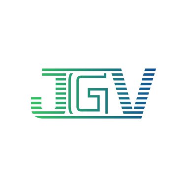 Modern JGV Logo Tasarımı. İş Kimliği için JGV Minimalist, Profesyonel ve Çok Yönlü Markalaştırma Simgesi