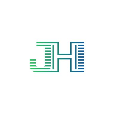 Modern JHI Logo Tasarımı. İş Kimliği için JHI Minimalist, Profesyonel ve Çok Yönlü Markalaştırma Simgesi