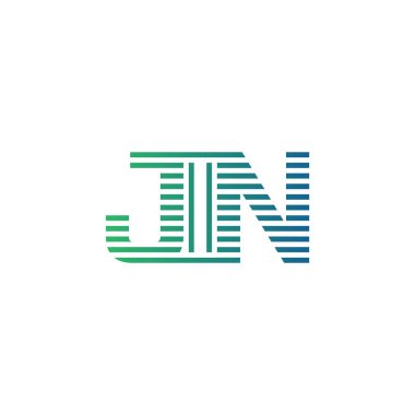 Modern JIN Logo Tasarımı. İş Kimliği için JIN Minimalist, Profesyonel ve Çok Yönlü Markalaştırma Simgesi