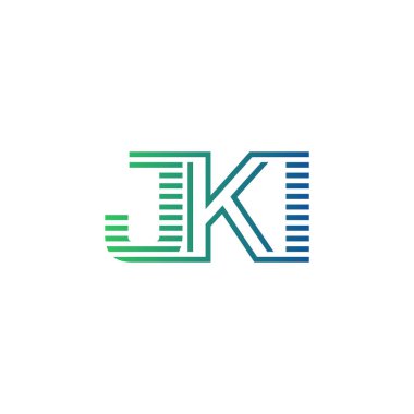 Modern JKI Logo Tasarımı. İş Kimliği için JKI Minimalist, Profesyonel ve Çok Yönlü Markalaştırma Simgesi