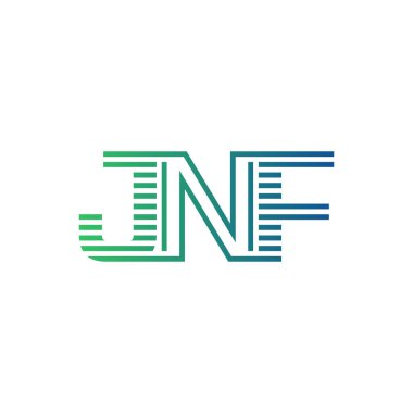 Modern JNF Logo Tasarımı. İş Kimliği için JNF Minimalist, Profesyonel ve Çok Yönlü Markalaştırma Simgesi