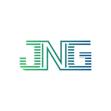 Modern JNG Logo Tasarımı. İş Kimliği için JNG Minimalist, Profesyonel ve Çok Yönlü Markalaştırma Simgesi