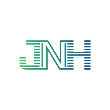 Modern JNH Logo Tasarımı. İş Kimliği için JNH Minimalist, Profesyonel ve Çok Yönlü Markalaştırma Simgesi