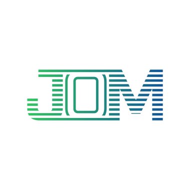 Modern JOM Logo Tasarımı. JOM Minimalist, Profesyonel ve İş Kimliği için Çok Yönlü Markalaştırma Simgesi