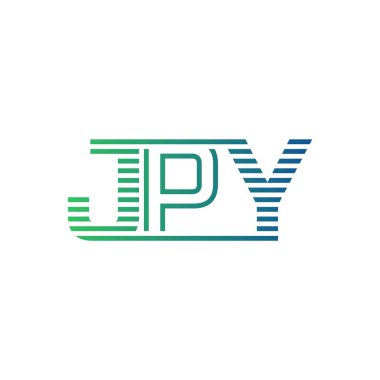 Modern JPY Logo Tasarımı. İş Kimliği için JPY Minimalist, Profesyonel ve Çok Yönlü Markalaştırma Simgesi