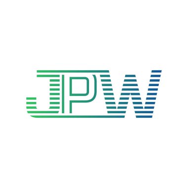 Modern JPW Logo Tasarımı. İş Kimliği için JPW Minimalist, Profesyonel ve Çok Yönlü Markalaştırma Simgesi
