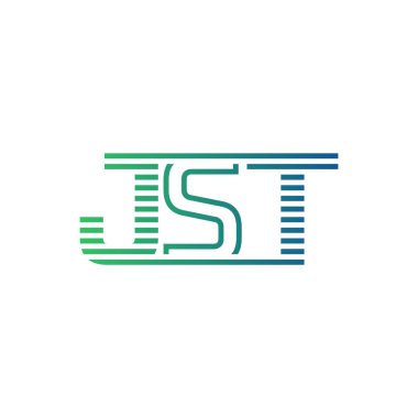 Modern JST Logo Tasarımı. İş Kimliği için JST Minimalist, Profesyonel ve Çok Yönlü Markalaştırma Simgesi