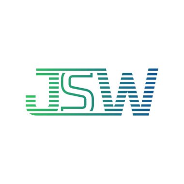 Modern JSW Logo Tasarımı. İş Kimliği için JSW Minimalist, Profesyonel ve Çok Yönlü Markalaştırma Simgesi