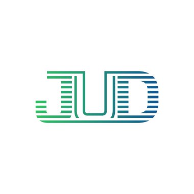 Modern JUD Logo Tasarımı. İş Kimliği için JUD Minimalist, Profesyonel ve Çok Yönlü Markalaştırma Simgesi