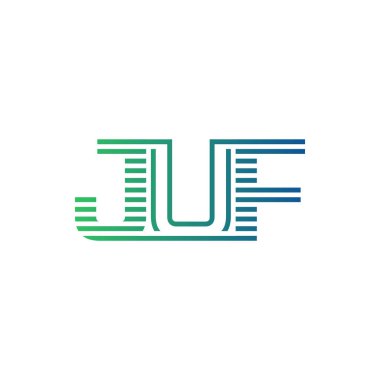 Modern JUF Logo Tasarımı. İş Kimliği için JUF Minimalist, Profesyonel ve Çok Yönlü Markalaştırma Simgesi
