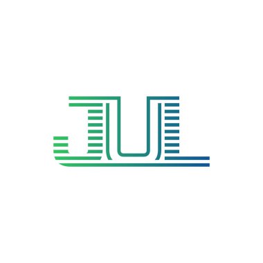 Modern JUL Logo Tasarımı. İş Kimliği için JUL Minimalist, Profesyonel ve Çok Yönlü Markalaştırma Simgesi