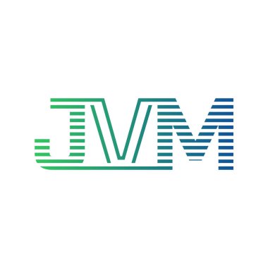Modern JVM Logo Tasarımı. İş Kimliği için JVM Minimalist, Profesyonel ve Çok Yönlü Markalaştırma Simgesi