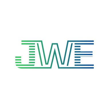 Modern JWE Logo Tasarımı. JWE Minimalist, Profesyonel ve İş Kimliği için Çok Yönlü Markalaştırma Simgesi