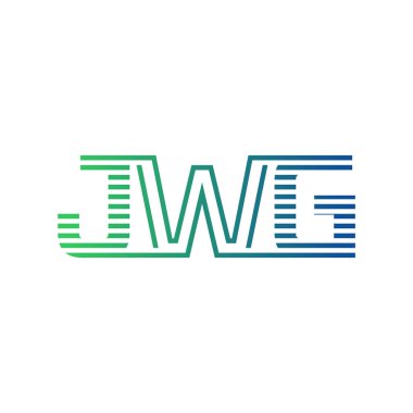 Modern JWG Logo Tasarımı. İş Kimliği için JWG Minimalist, Profesyonel ve Çok Yönlü Markalaştırma Simgesi