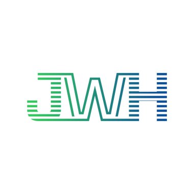 Modern JWH Logo Tasarımı. İş Kimliği için JWH Minimalist, Profesyonel ve Çok Yönlü Markalaştırma Simgesi