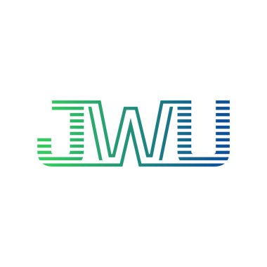 Modern JWU Logo Tasarımı. JWU Minimalist, Profesyonel ve Çok Yönlü İşletme Kimliği Simgesi