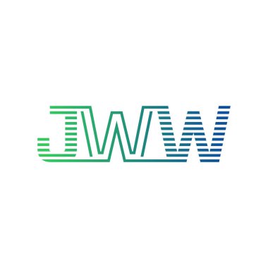 Modern JWW Logo Tasarımı. İş Kimliği için JWW Minimalist, Profesyonel ve Çok Yönlü Markalaştırma Simgesi