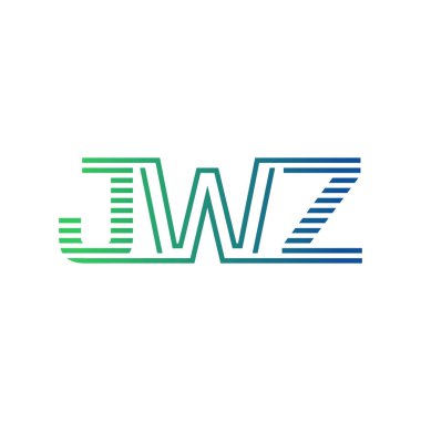 Modern JWZ Logo Tasarımı. İş Kimliği için JWZ Minimalist, Profesyonel ve Çok Yönlü Markalaştırma Simgesi
