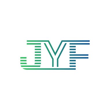 Modern JYF Logo Tasarımı. İş Kimliği için JYF Minimalist, Profesyonel ve Çok Yönlü Markalaştırma Simgesi