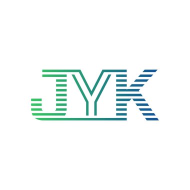Modern JYK Logo Tasarımı. İş Kimliği için JYK Minimalist, Profesyonel ve Çok Yönlü Markalaştırma Simgesi