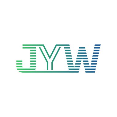 Modern JYW Logo Tasarımı. JYW Minimalist, Profesyonel ve Çok Yönlü İşletme Kimliği Simgesi