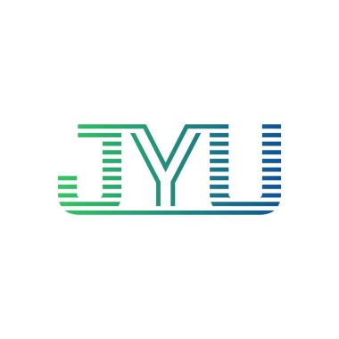 Modern JYU Logo Tasarımı. JYU Minimalist, Profesyonel ve Çok Yönlü İşletme Kimliği Simgesi