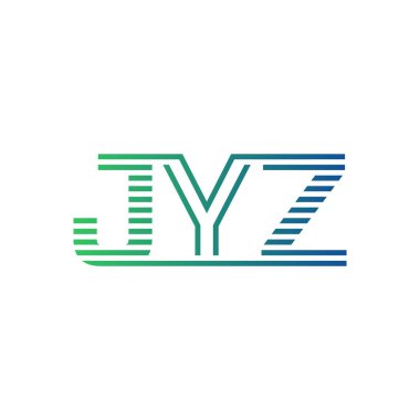 Modern JYZ Logo Tasarımı. İş Kimliği için JYZ Minimalist, Profesyonel ve Çok Yönlü Markalaştırma Simgesi