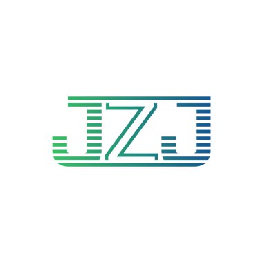 Modern JZJ Logo Tasarımı. İş Kimliği için JZJ Mektubu Minimalist, Profesyonel ve Çok Yönlü Markalaşma Simgesi