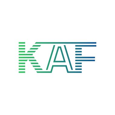 Modern KAF Logo Tasarımı. KAF Minimalist, Profesyonel ve İş Kimliği için Çok Yönlü Markalaştırma Simgesi