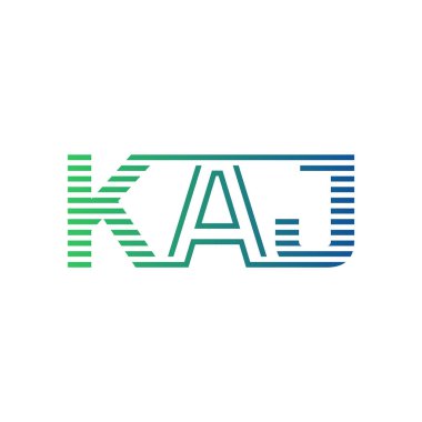 Modern KAJ Logo Tasarımı. KAJ Minimalist, Profesyonel ve İş Kimliği için Çok Yönlü Markalaştırma Simgesi