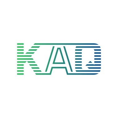 Modern KAQ Logo Tasarımı. KAQ Minimalist, Profesyonel ve İş Kimliği için Çok Yönlü Markalaştırma Simgesi