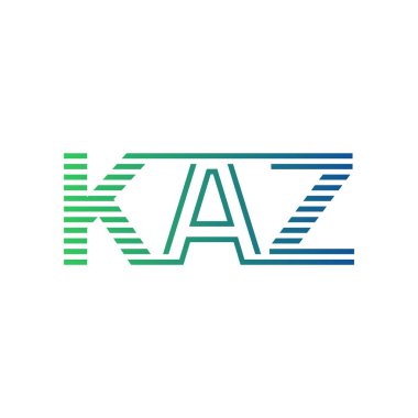 Modern KAZ Logo Tasarımı. KAZ Minimalist, Profesyonel ve İş Kimliği için Çok Yönlü Markalaştırma Simgesi