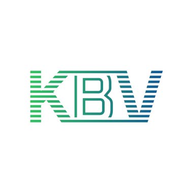 Modern KBV Logo Tasarımı. KBV 'nin Minimalist, Profesyonel ve Çok Yönlü İşletme Kimliği Simgesi