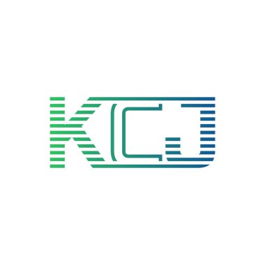 Modern KCJ Logo Tasarımı. İşletme Kimliği İçin KCJ Minimalist, Profesyonel ve Çok Yönlü Markalaştırma Simgesi