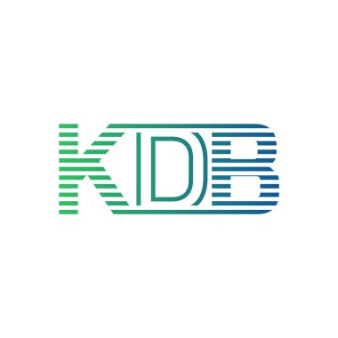 Modern KDB Logo Tasarımı. Harf KDB İş Kimliği Minimalist, Profesyonel ve Çok Yönlü Markalaştırma Simgesi