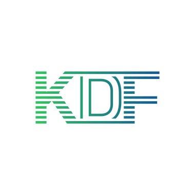 Modern KDF Logo Tasarımı. İş Kimliği için KDF Minimalist, Profesyonel ve Çok Yönlü Markalaştırma Simgesi
