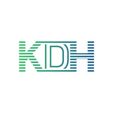Modern KDH Logo Tasarımı. İş Kimliği için KDH Minimalist, Profesyonel ve Çok Yönlü Markalaştırma Simgesi
