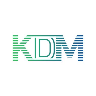 Modern KDM Logo Tasarımı. İşletme Kimliği İçin KDM Minimalist, Profesyonel ve Çok Yönlü Markalaştırma Simgesi