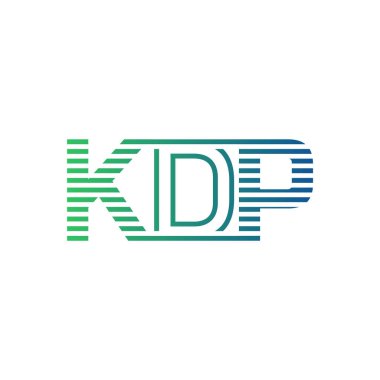 Modern KDP Logo Tasarımı. İş Kimliği için KDP Minimalist, Profesyonel ve Çok Yönlü Markalaştırma Simgesi