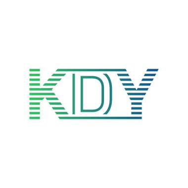 Modern KDY Logo Tasarımı. İş Kimliği için KDY Minimalist, Profesyonel ve Çok Yönlü Markalaştırma Simgesi