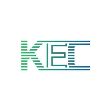 Modern KEC Logo Tasarımı. İş Kimliği İçin KEC Minimalist, Profesyonel ve Çok Yönlü Markalaştırma Simgesi