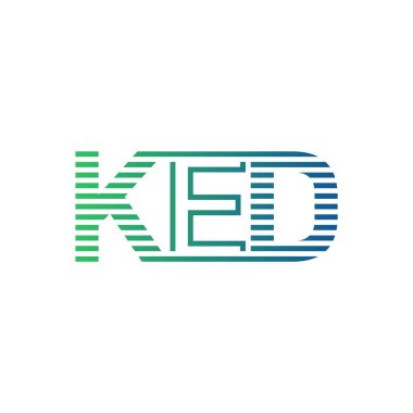 Modern KED Logo Tasarımı. KED Minimalist, Profesyonel ve İşletme Kimliği İçin Çok Yönlü Markalaştırma Simgesi