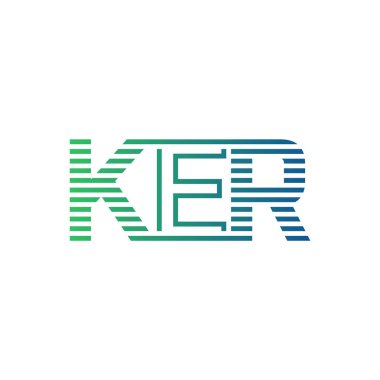 Modern KER Logo Tasarımı. KER Minimalist, Profesyonel ve İş Kimliği için Çok Yönlü Markalaştırma Simgesi
