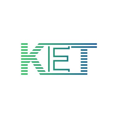Modern KET Logo Tasarımı. Harf KET İş Kimliği Minimalist, Profesyonel ve Çok Yönlü Markalaştırma Simgesi