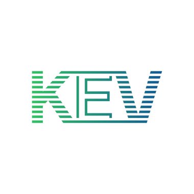 Modern KEV Logo Tasarımı. Harf KEV İş Kimliği Minimalist, Profesyonel ve Çok Yönlü Markalaştırma Simgesi