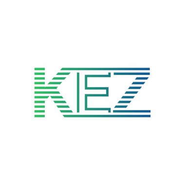Modern KEZ Logo Tasarımı. İşletme Kimliği İçin KEZ Minimalist, Profesyonel ve Çok Yönlü Markalaştırma Simgesi
